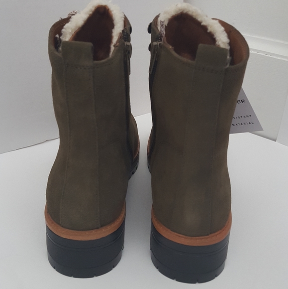 Marc Fisher green suede waterproof hiking boots - Picture 3 of 8